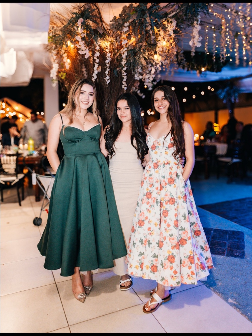 House of CB Dark Green Midi Fit-and-Flare Dress - Picture 4 of 6